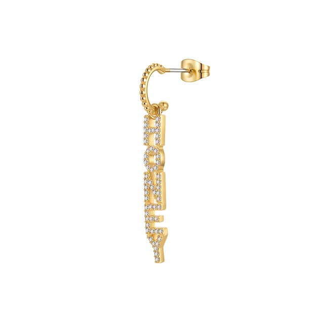 Gold Color Initial Dangle Earrings For Women Letter Drop Earings Set  Femme Fashion Jewelry