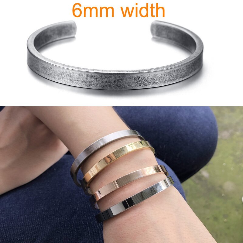 Inspirational Cuff Bracelet Bangle For Women Rose Gold silver color Engraved Mantra Bracelets Wife Fiance Personalized Gifts