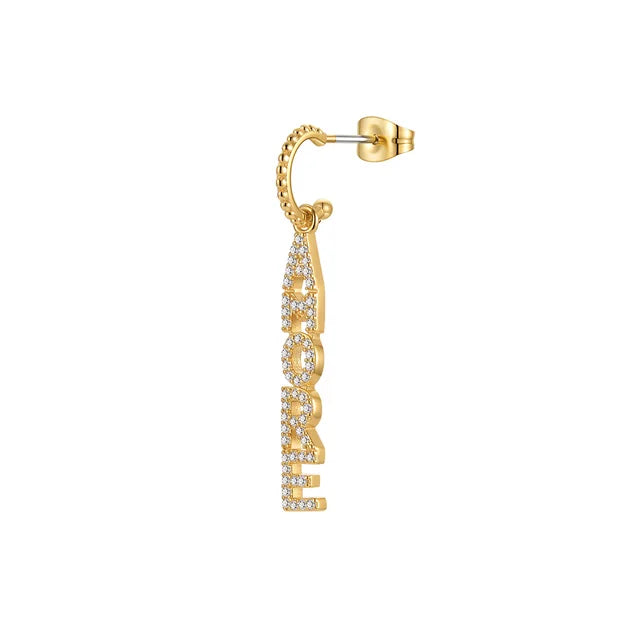 Gold Color Initial Dangle Earrings For Women Letter Drop Earings Set  Femme Fashion Jewelry