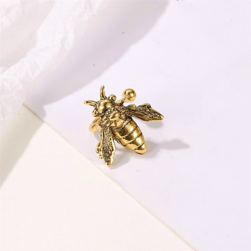 1pcs Earrings Fashion Jewelry Insect Ear Clip Metal Bee Earrings Oorbellen Earrings For Women Statement Earings