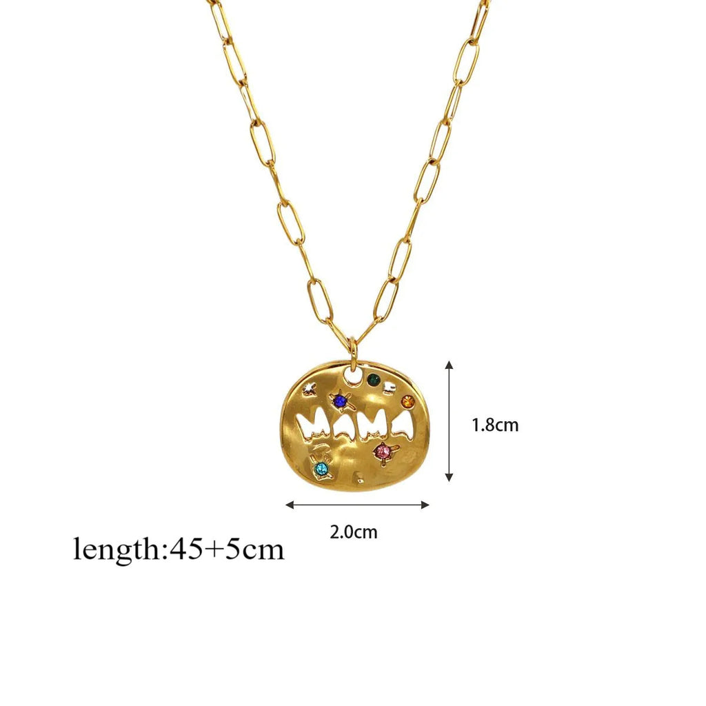 Irregular circular necklace