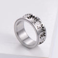 Time to Run Men's and Women's Stainless Steel Gear Rings