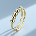 New Men's and Women's Rings Creative Stress Relief Accessories Geometric Beaded Ring Bracelet