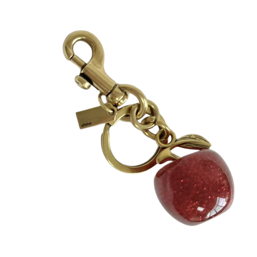 Cherry Apple Keychain Women's Bag Pendant