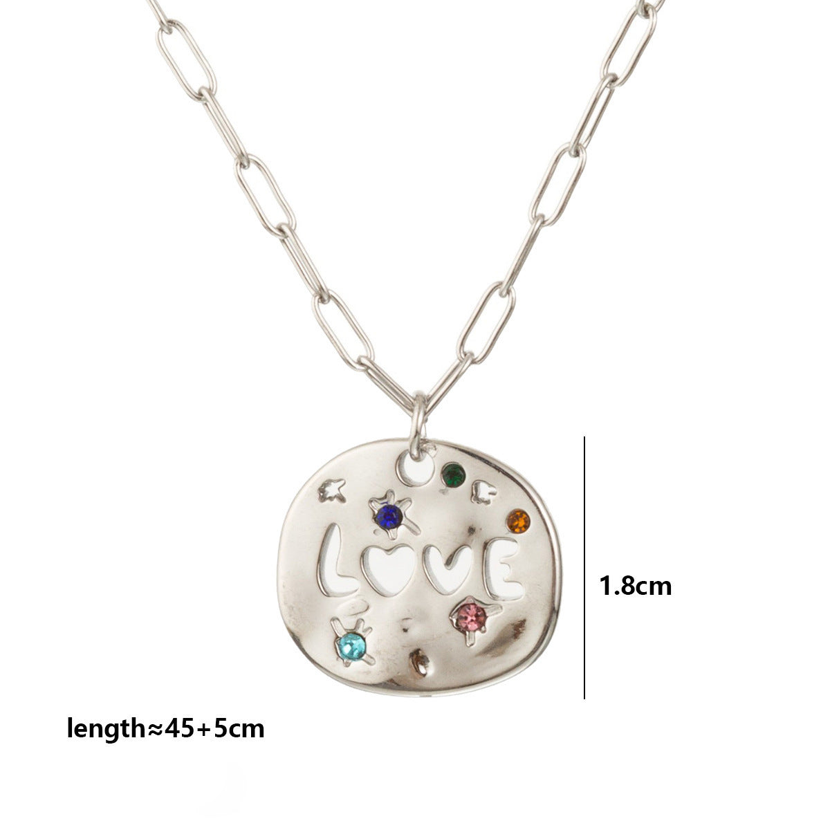 Irregular circular necklace