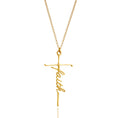 Ins Style Faith Letter Alloy Pendant Women's Choker Necklace Short Necklace for Women