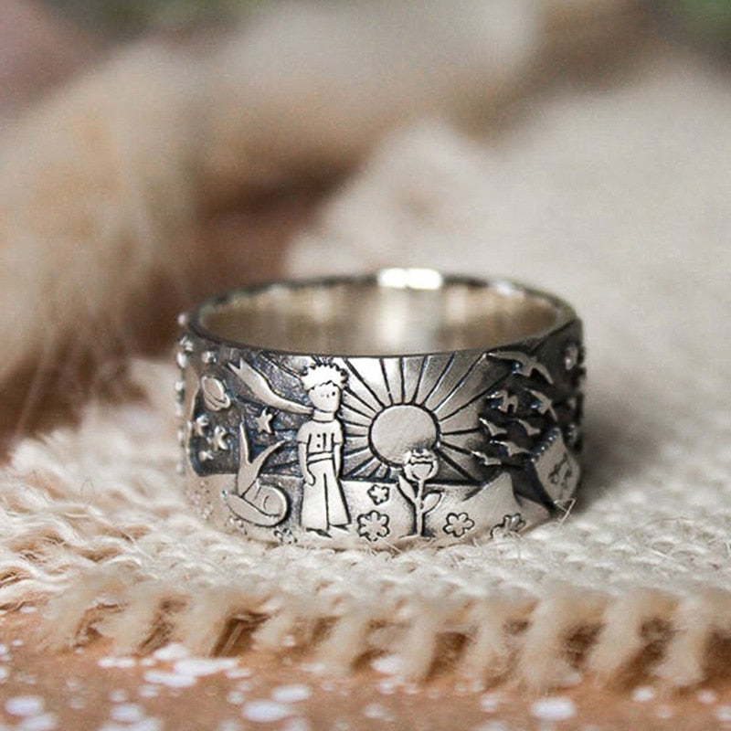 Fashion Engraved Finger Rings for Women/Men Retro Hiphop Party Personality Accessories Metallic Punk Unisex Rings Jewelry