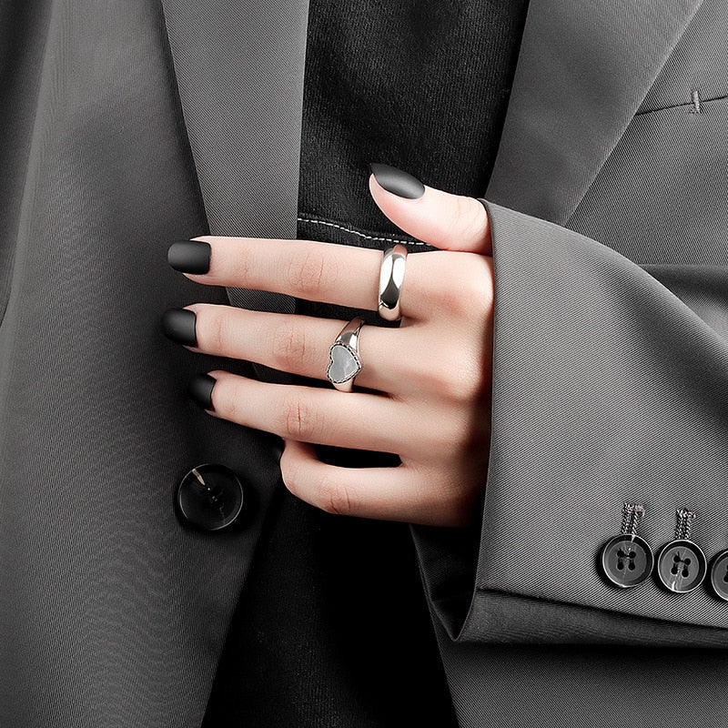 Silver Color Rings For Women Trendy Gold Color Fine Jewelry Beautiful Finger Open Ring For Party Birthday Gift