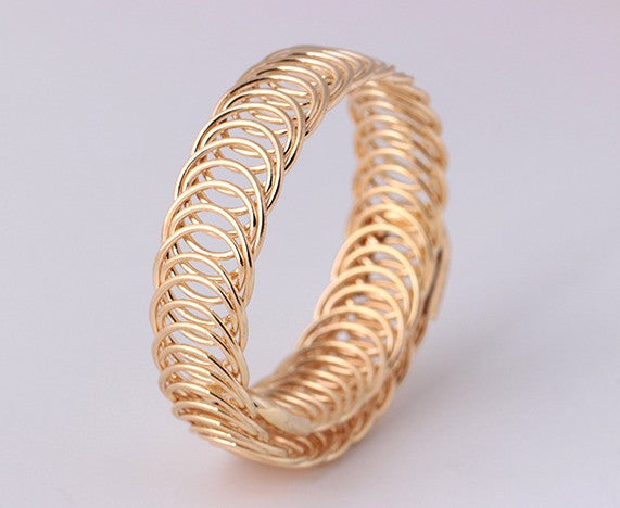 L001 European Punk  Adjustable Open Bracelets & Bangles Women Sexy New Fashion Charm pulseras Metal Braided Party Jewelry Gifts