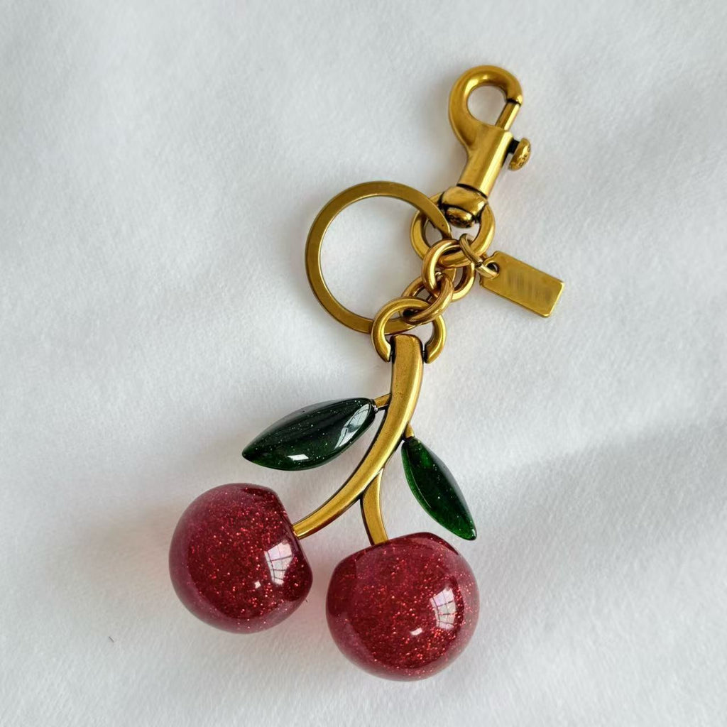 Cherry Apple Keychain Women's Bag Pendant
