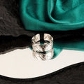 Crumpled Tin Foil Texture Ring Irregular Rings Minimalistfor Women TrenFashion Fine Jewelry