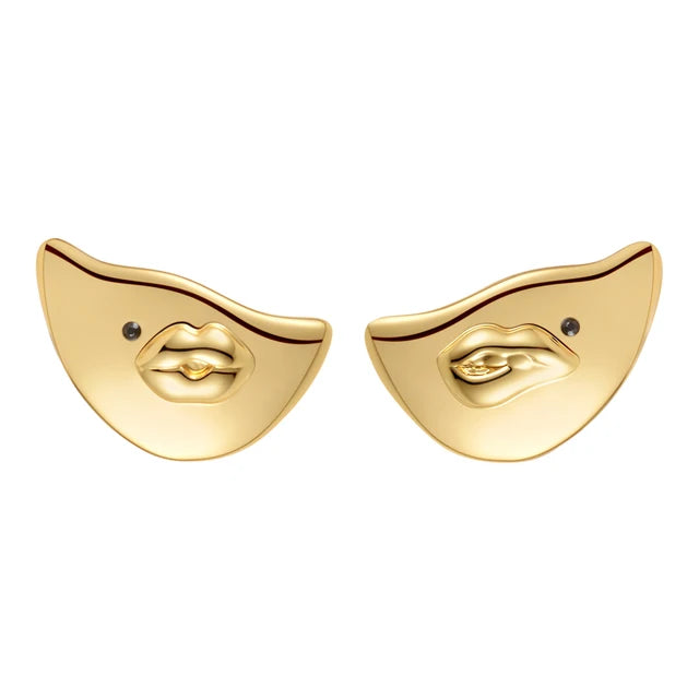 Gold Color Sexy Lips Earrings For Women Piercing Earings  Jewelry Everydaywear