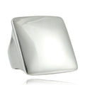 Silver Color Stainless Steel Rings for Women Knuckles Brushed Large Square Rings Trendy Party Women Rings Jewelry Gifts
