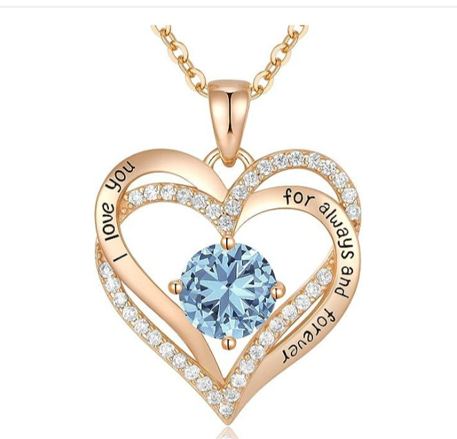 Fashionable Rose Gold and Silver Color Pendant Necklace for Women, Elegant OL Style, High-End Personalized Jewelry