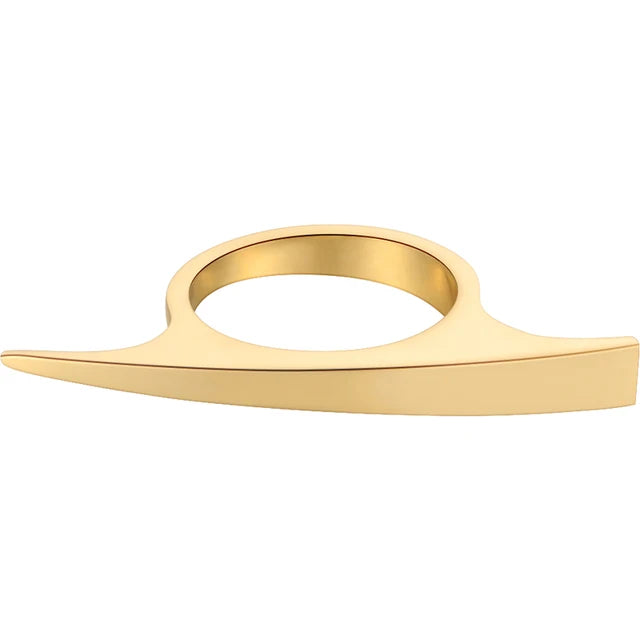 Double Sided Ring For Women Gold Color Stainless Stee Fashion Jewelry Rings Cocktail