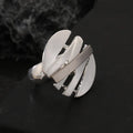 Irregular Chunky Gold Silver Color Rings for Women Men Personality Elastic Rope Adjustable Finger Ring Fashion Jewelry