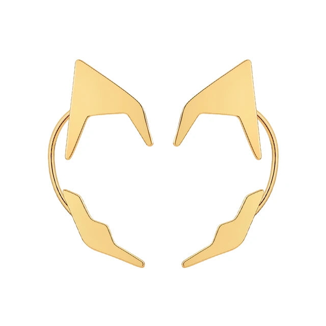 Earrings For Women Fashion Jewelry  Femme Plated Gold Color Earings Ear Cuff