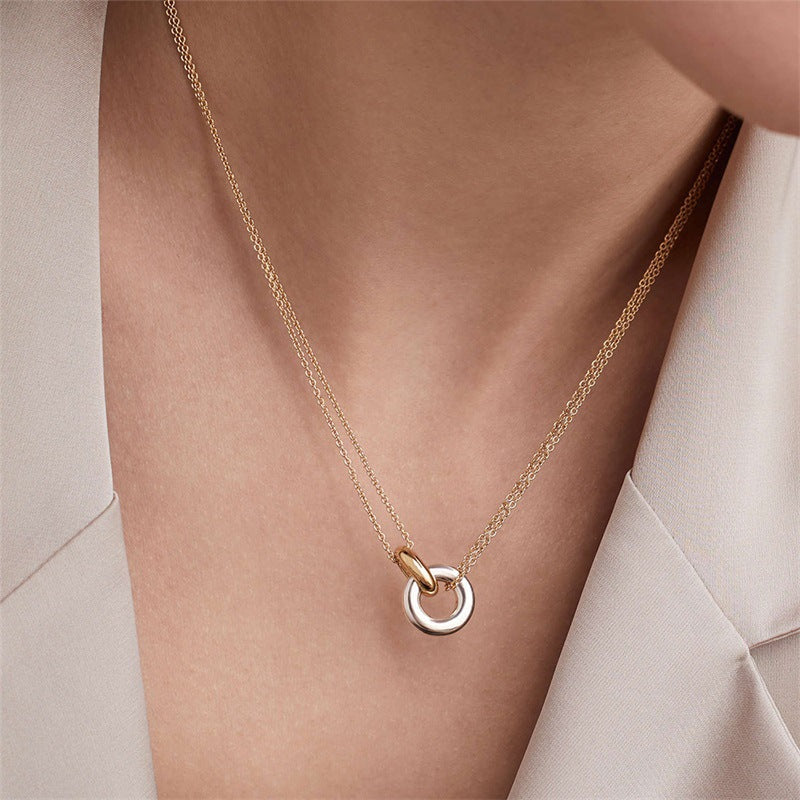 Double ring clavicle chain