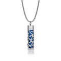 Cylindrical Heart-shaped Diffuser Pendant Necklace with Essential Oil, Stainless Steel Necklace for Men and Women, Titanium Steel Pendant