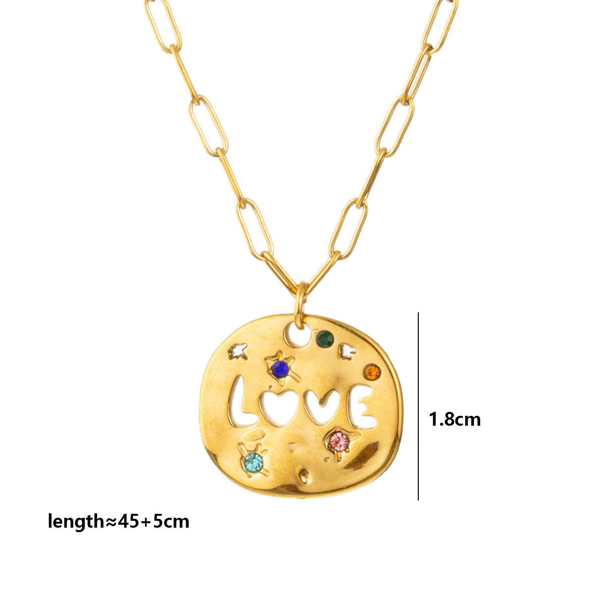 Irregular circular necklace