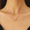 Circle Braided Set Necklace and Earrings for Women