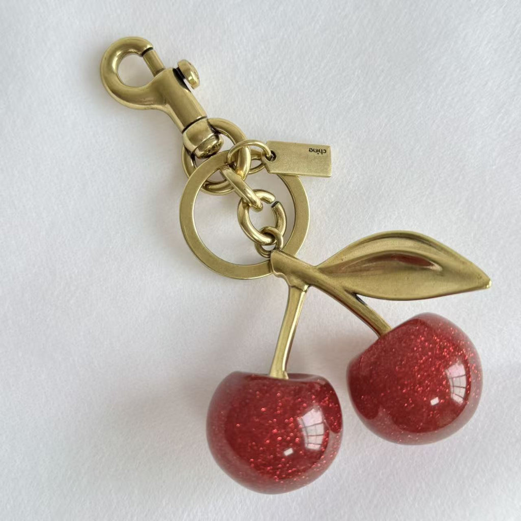 Cherry Apple Keychain Women's Bag Pendant