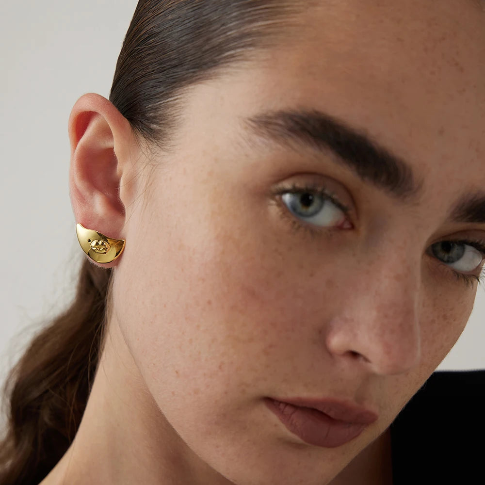 Gold Color Sexy Lips Earrings For Women Piercing Earings  Jewelry Everydaywear