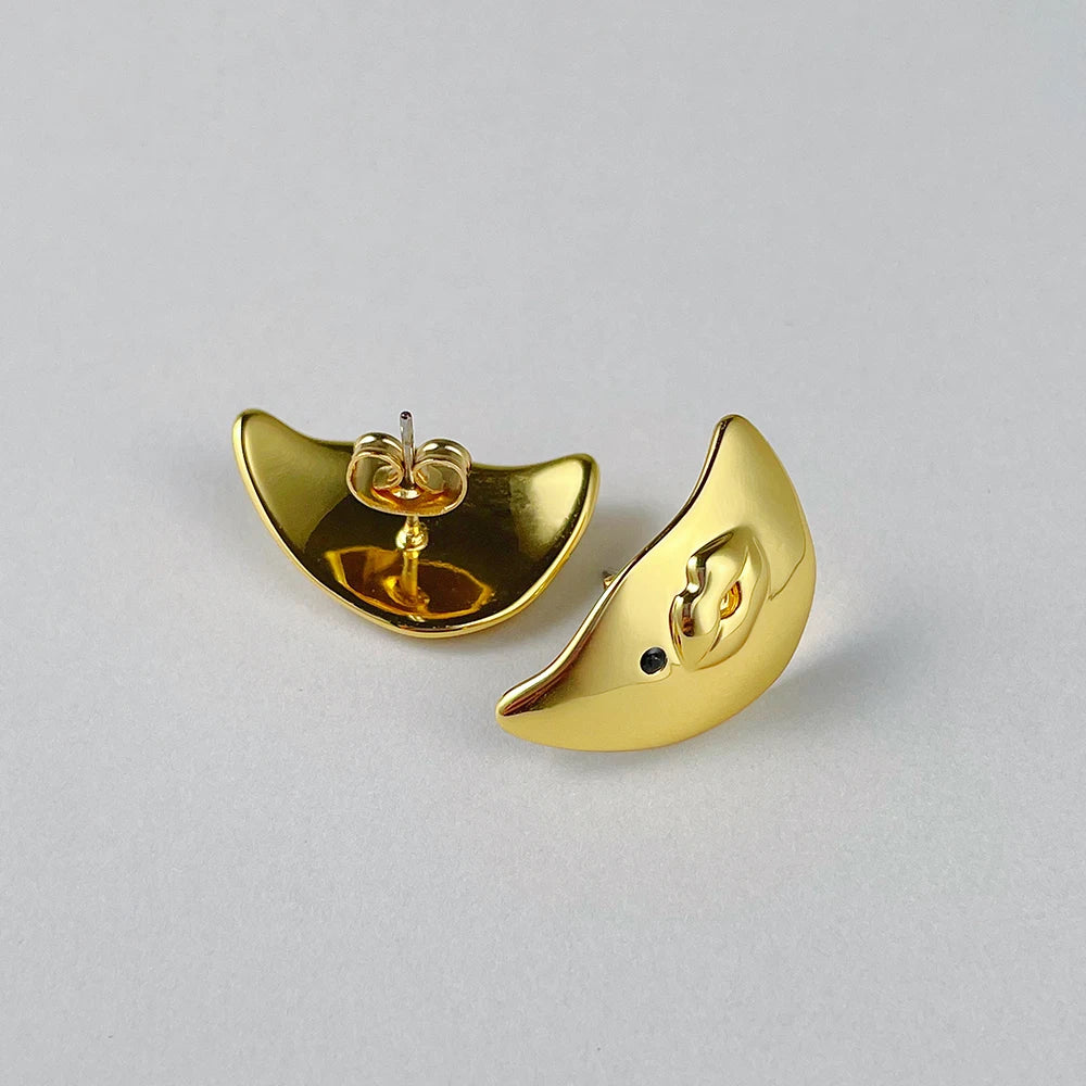 Gold Color Sexy Lips Earrings For Women Piercing Earings  Jewelry Everydaywear
