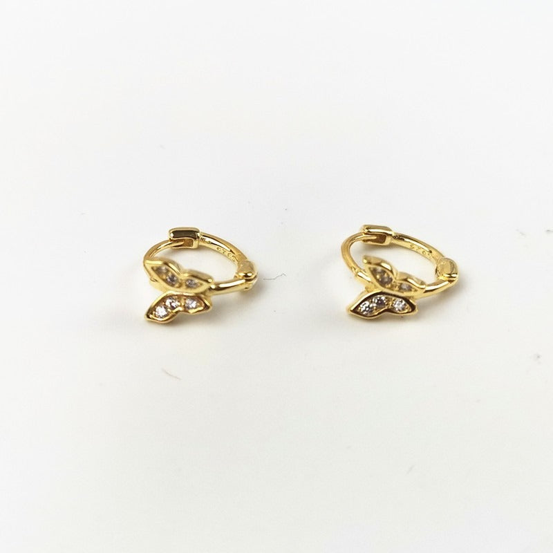 S925 Silver Earrings Women's Korean Fashion Sweet Bow Ear Buckle Ear Studs Short Earrings Earrings Earrings Jewelry