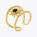 Bohemian Sun Rings For Women Gold Color Ring  Stainless Steel Femme Fashion Jewelry Stone Party